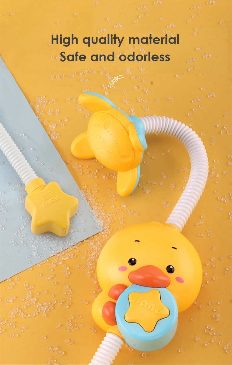 Baby Bath Duck Play Water Toys Small Duck Electric Shower Children′s Toys That Will Spray Water in The Bathroom