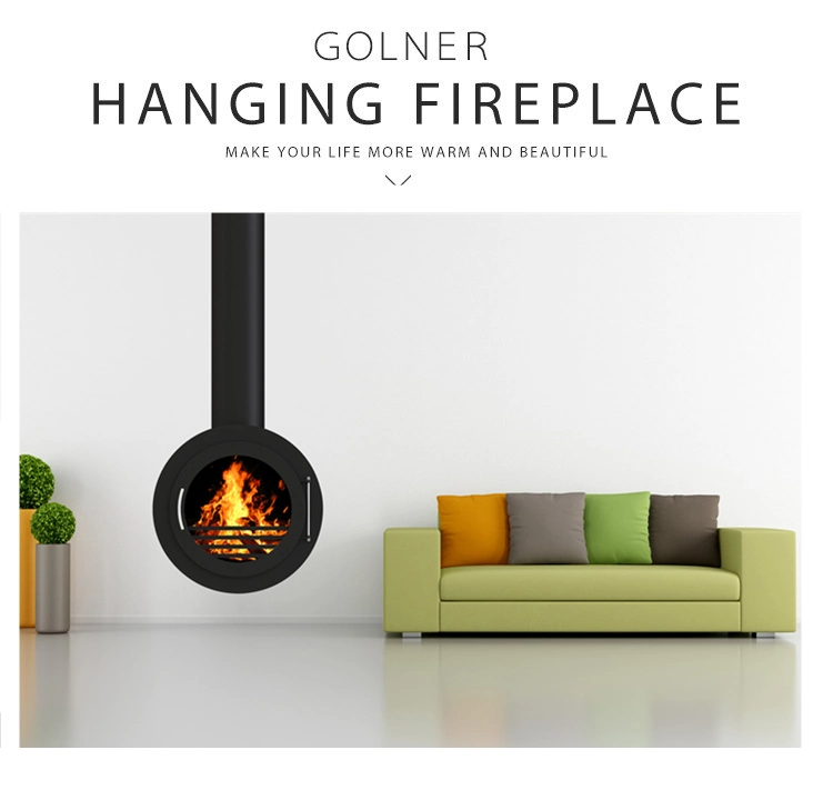 Europe Wood and Charcoal Indoor Hanging Fireplace