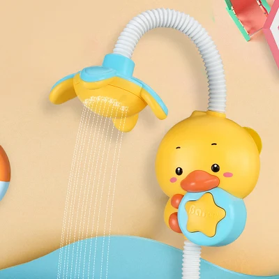 Baby-Badeente, Spielwasserspielzeug, kleine Ente, elektrische Dusche, Kinderspielzeug, das Wasser im Badezimmer versprüht