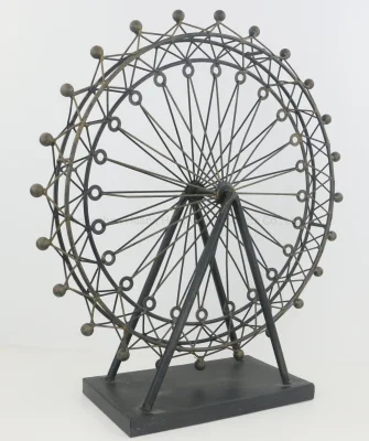 Heimdekoration, Riesenrad-Form, Arbeitsplatte, Kunsthandwerk aus Metall