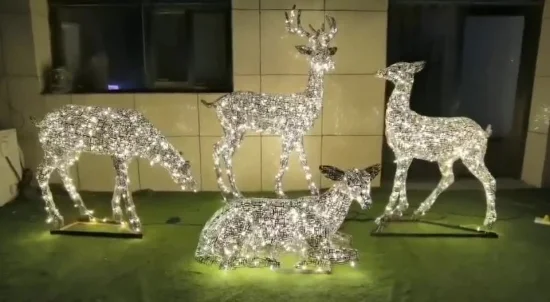 Grundlegende kundenspezifische Edelstahlskulptur für Gartenverzierung