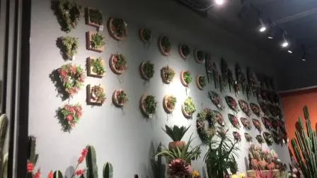 Dekoration, Heimdekoration, künstliche 58,4 cm große Heckenkaktuspflanze mit grauem Blumentopf aus Kunststoff